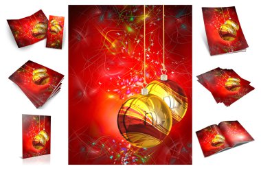 geleneksel Noel arka plan, Noel kartı gösteren resim