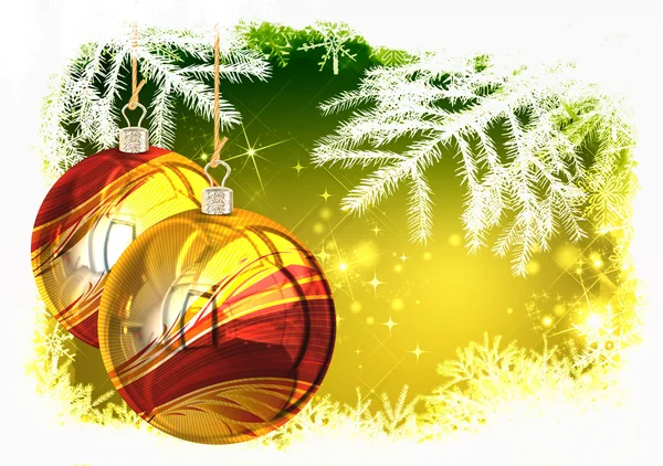 Traditional Christmas background, illustration of Christmas Card — Stock Photo, Image