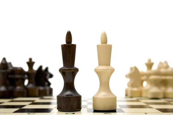 Chess king - confrontation concept — Stock Photo, Image