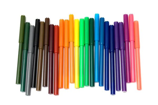 Цветные ручки для наконечников — стоковое фото