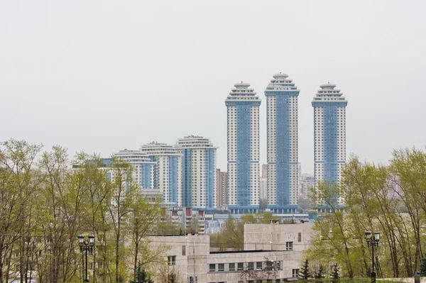 Nový obytný komplex, města Moskva — Stock fotografie