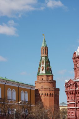 kırmızı alanın üzerine bina Moskova kremlin