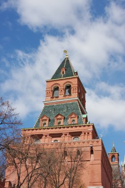 kırmızı alanın üzerine bina Moskova kremlin