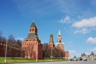 kırmızı alanın üzerine bina Moskova kremlin