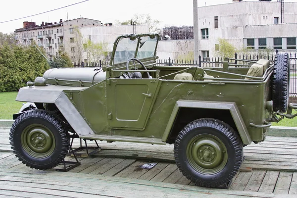 古老的军事技术在莫斯科博物馆车 — 图库照片