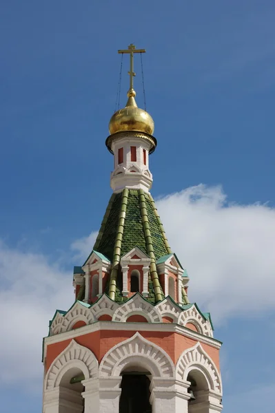 Templo de la Divina Madre en el área roja en Moscú — Foto de Stock