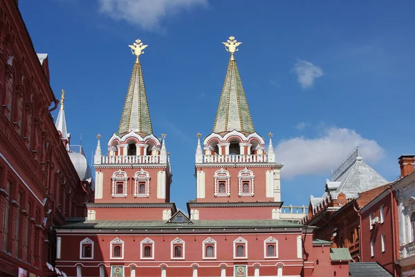 Budynek Muzeum Historycznego na czerwonym placu w mieście Moskwa — Zdjęcie stockowe