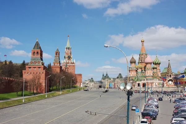 Ein roter Bereich liegt in Moskau — Stockfoto