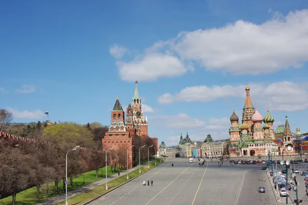 Červená oblast je v Moskvě — Stock fotografie