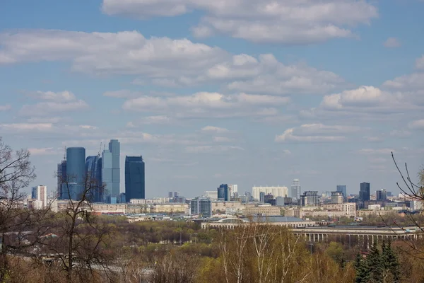 美丽的小镇风景是在莫斯科 — 图库照片