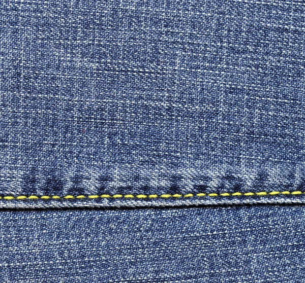 ブルー ジーンズの布のクローズ アップ — ストック写真