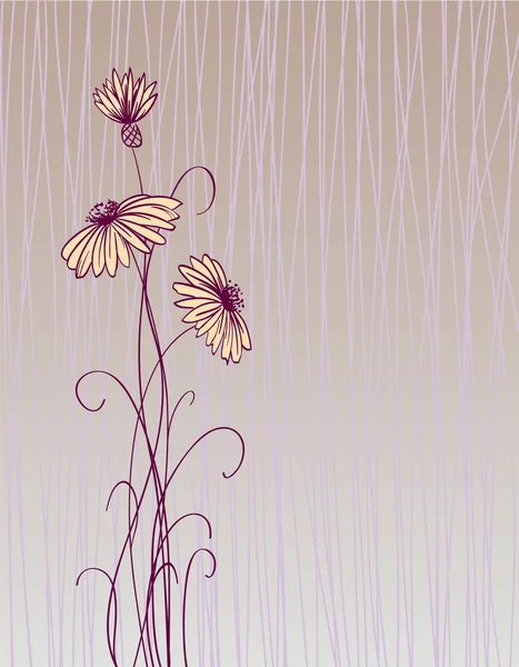 Vecteur de carte florale — Image vectorielle