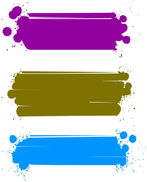 Набір кольорових банерів, вектор — стоковий вектор