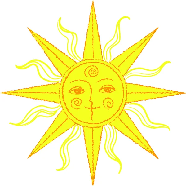 Διάνυσμα στυλιζαρισμένη ήλιο — Διανυσματικό Αρχείο