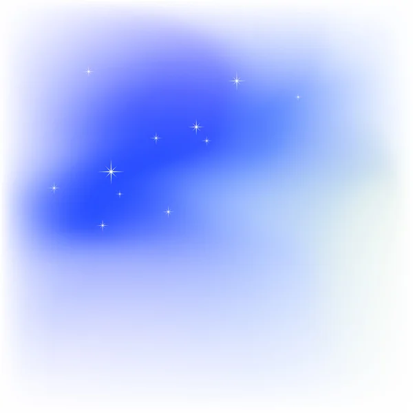 天空的云，星星。抽象光蓝色矢量背景 — 图库矢量图片