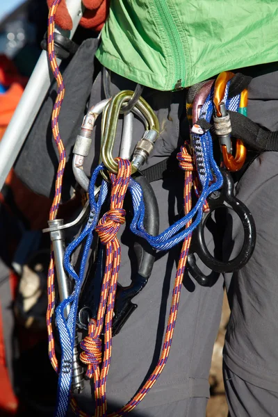 Attrezzature per arrampicata — Foto Stock
