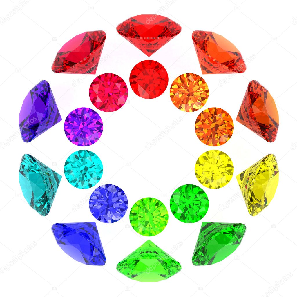 Gemstones kaleidoscope — Stock Photo © madbit 2770910