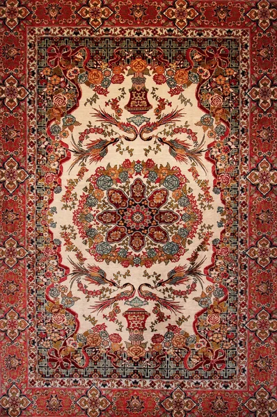 Background Turkish silk carpet — Stock Photo, Image