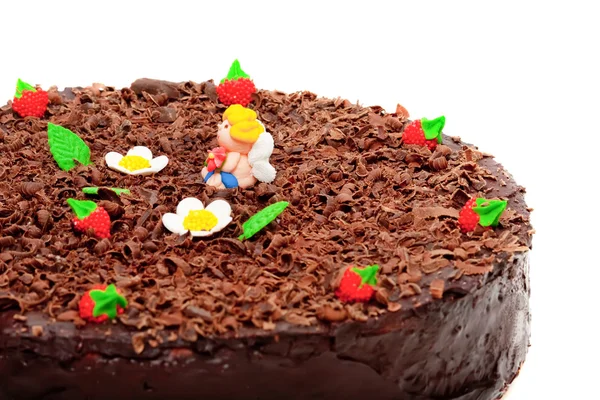 Сирний торт з шоколадом — стокове фото