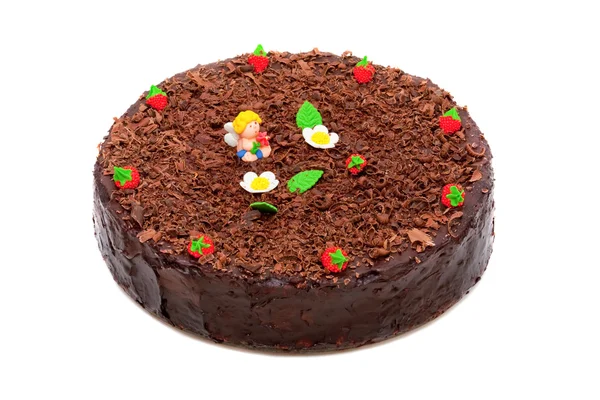 Τυρί τούρτα με σοκολάτα — Φωτογραφία Αρχείου