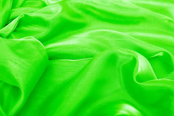 Green chiffon organza — Stock Photo, Image