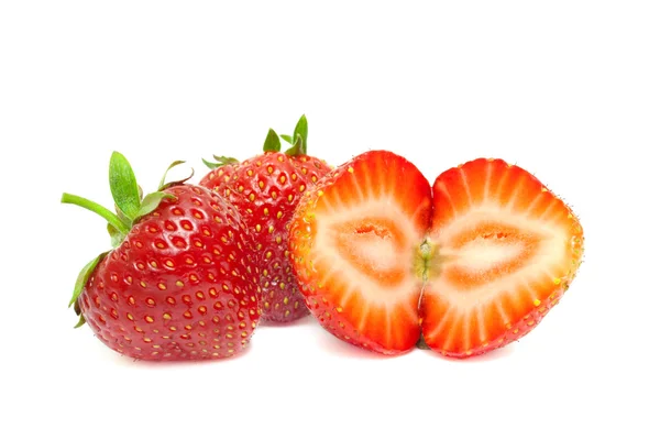 Ізольованих strawberrys — стокове фото