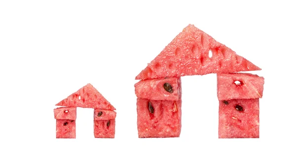 Watermelon house, isolate — Stock Photo, Image