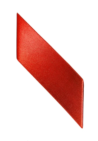斜めに赤いリボン — ストック写真