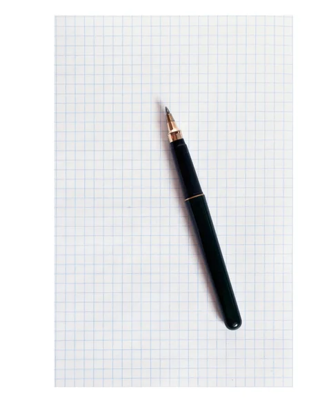 Ручку і блокнот — стокове фото