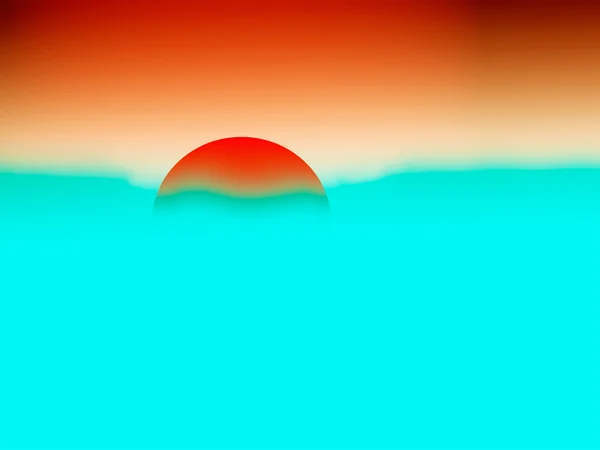 Восход, иллюстрация — стоковое фото