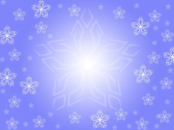 Hintergrund mit defokussierten Schneeflocken — Stockfoto