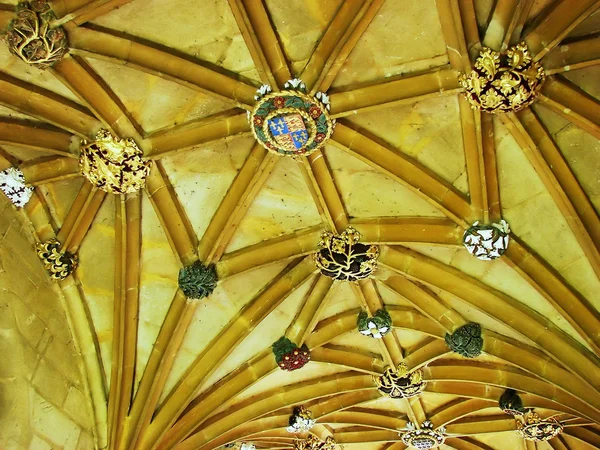 Magdalen College: heraldika na strop Stock Obrázky