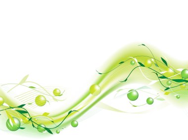 Green abstract clipart