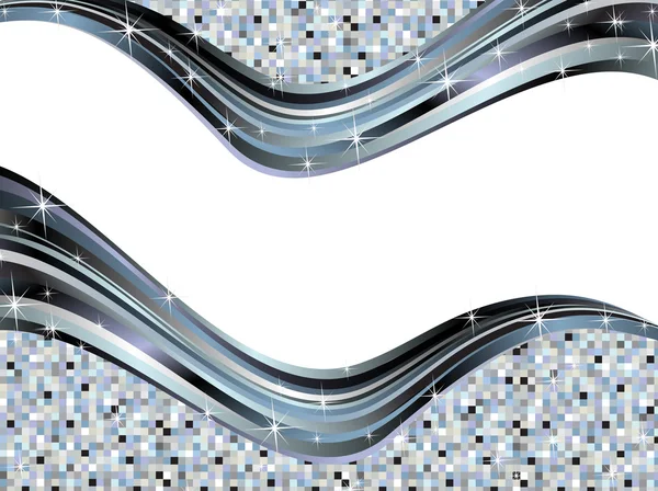 Cadre abstrait ondulé — Image vectorielle
