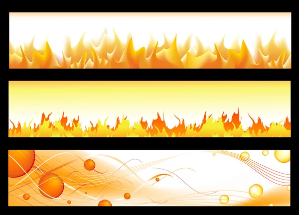 Hot banners — Stock Vector