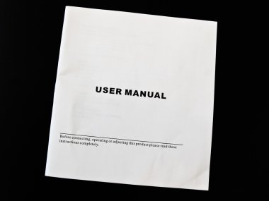 User manual guide brochure