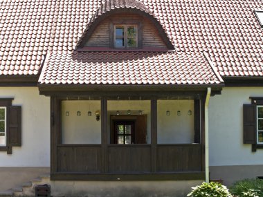 Village house entrance clipart