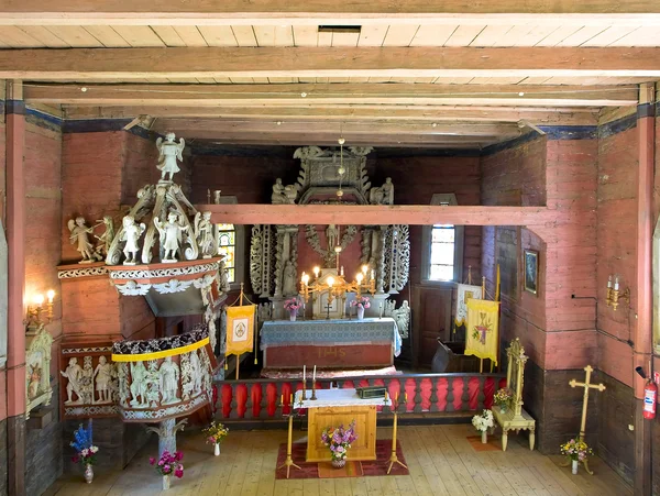Régi templom belső — Stock Fotó