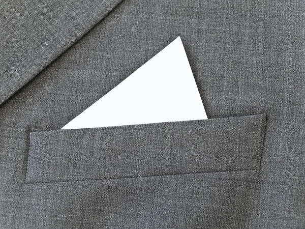 Suit pocket — Stock Photo, Image
