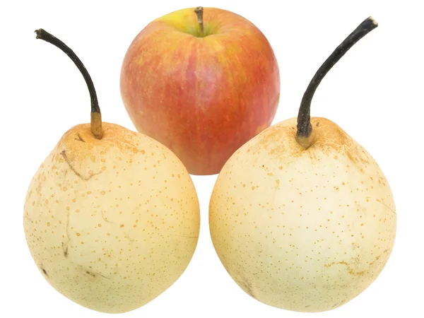 Груши и яблоки — стоковое фото