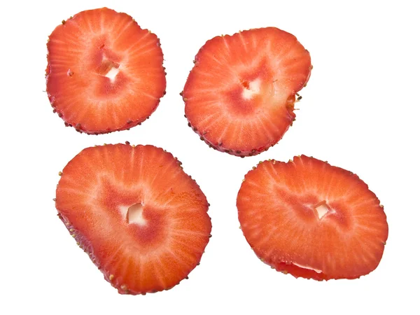 Fatias de morango — Fotografia de Stock