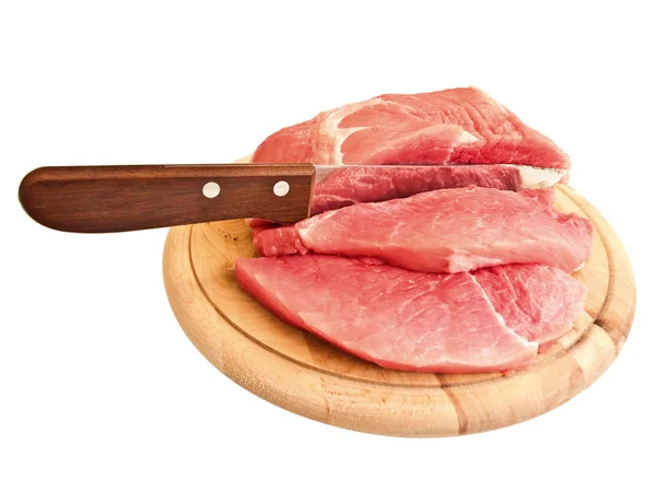 Cutting meat Stock Image