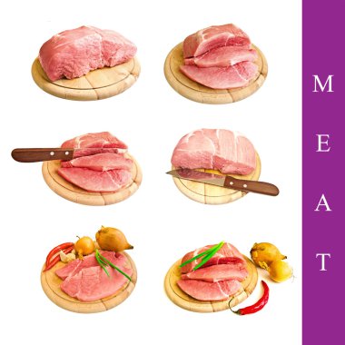 Meat set clipart