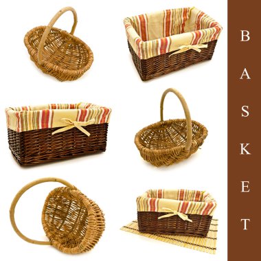 Set of baskets clipart