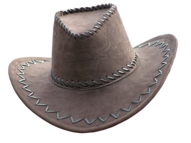 Cowboy's hat over white clipart