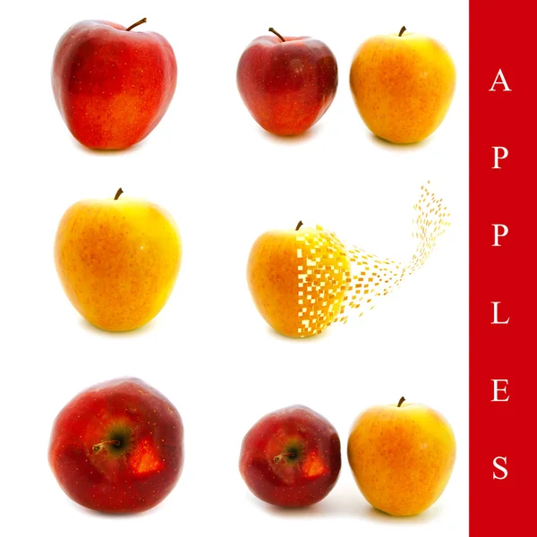 Jabłko zestaw — Zdjęcie stockowe