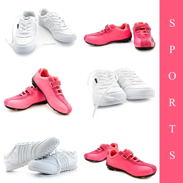 Set van sneakers — Stockfoto