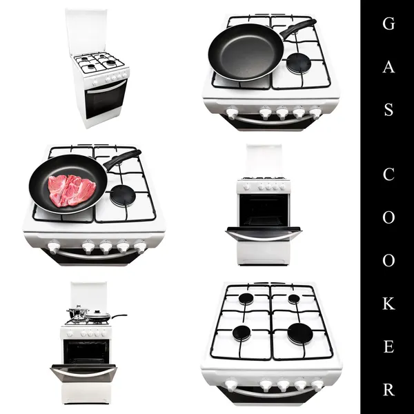 Conjunto de cocina de gas — Foto de Stock