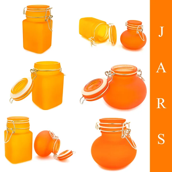 Set of jars — Stock Photo, Image