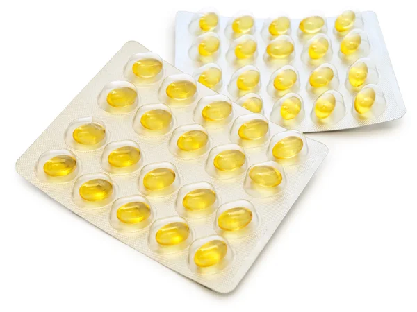 Fish oil pills — Stock Photo, Image